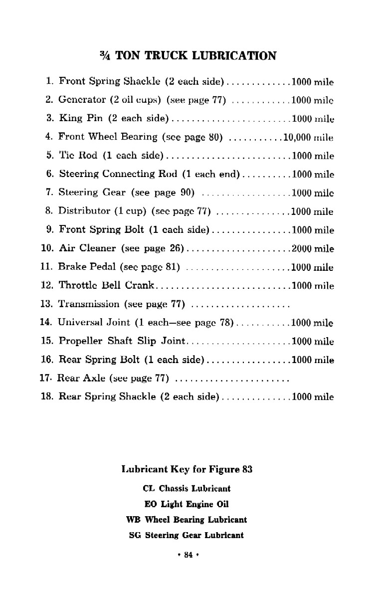 1952 Chevrolet Trucks Operators Manual Page 74